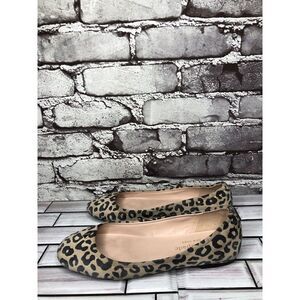 Kate Spade New York Leopard Print Slip On Ballet Flats Shoes Women 5B US/35.5EU